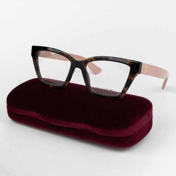 Gucci Women Eyeglasses Havana Pink Cat Eye GG1715O 005 BRAND NEW main image 9